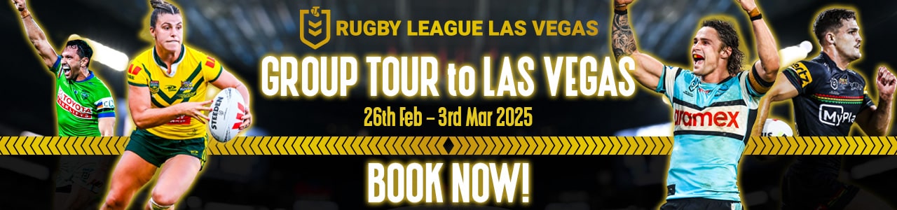 Rugby League in Las Vegas tour banner